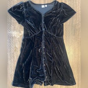 Gap Kids velvet button down dress Sz XL
